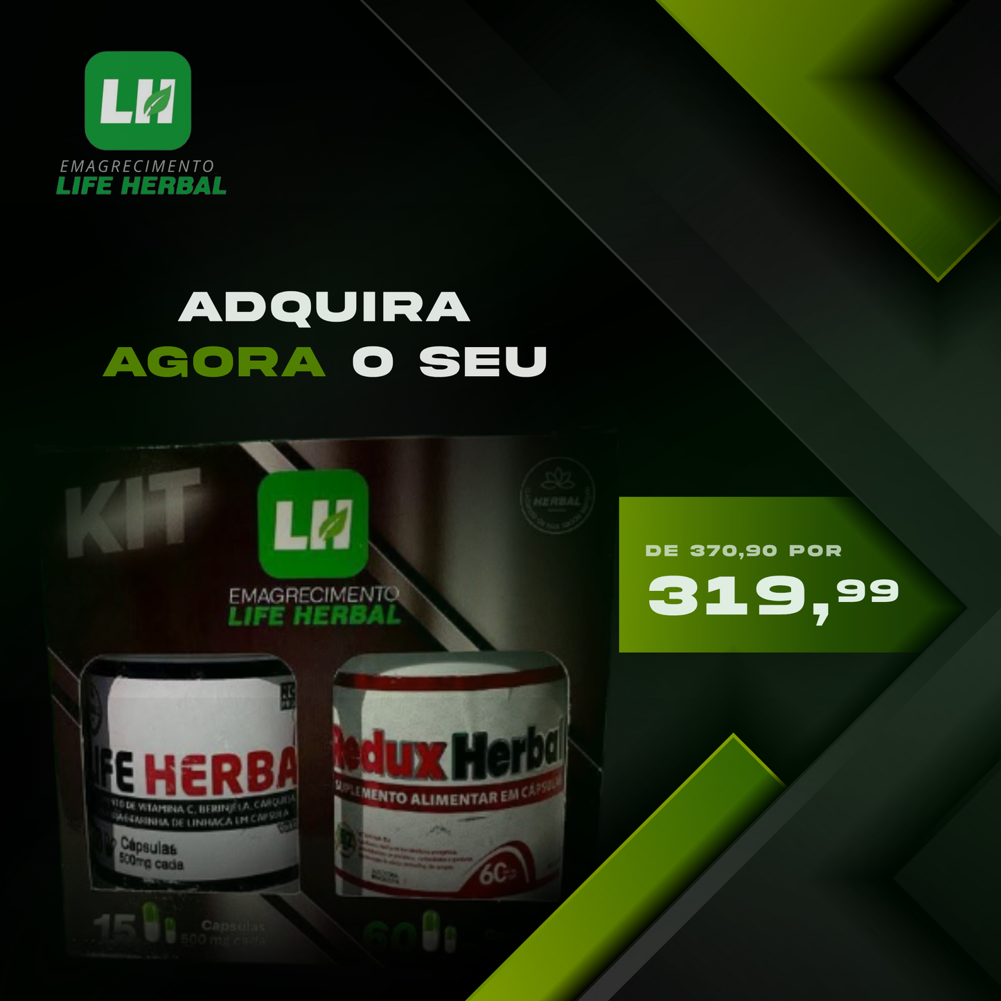 Suplemento de Emagrecimento Life herbal + Acompanhamento Diário